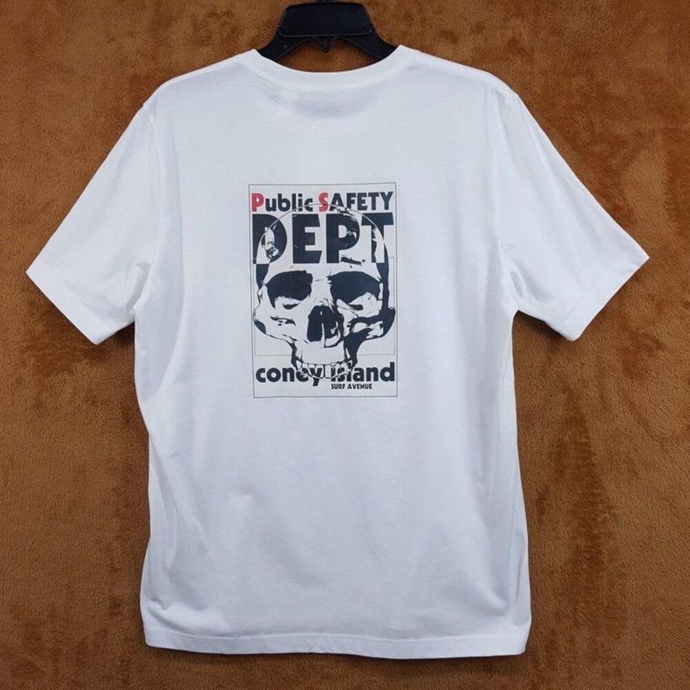 PAUL SMITH Shirt Mens Small White Pullover Crew Graphic Logo T-Shirt $95